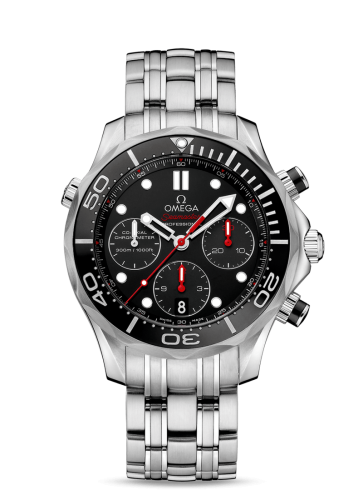 Omega Seamaster Diver 300M Co-Axial 44 Chronograph Stainless Steel / Black / Bracelet